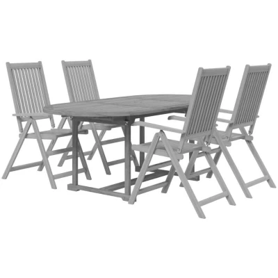 Image of vidaXL 5 Piece Garden Dining Set Solid Wood Acacia