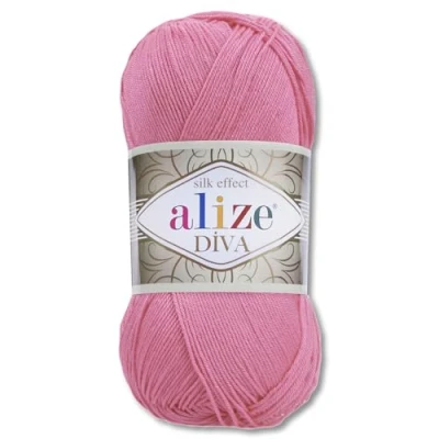 Image of Frida&#039;s Wollhaus Alize 100 g Diva Wool Knitting Crochet Microfibre 64 Colours (178 Dark Pink)