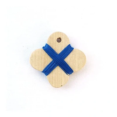 Image of Cohana Blue Wooden Thread Winder 1 Piece