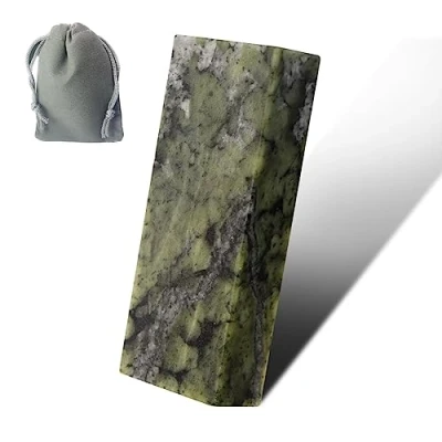 Image of CBRIGHT Knife Sharpening Stone 1PC 10000# Whetstone Mini Final Fine Polished Natural Green Sharpener Oilstone (2 x 0.8 0.4 Inch)