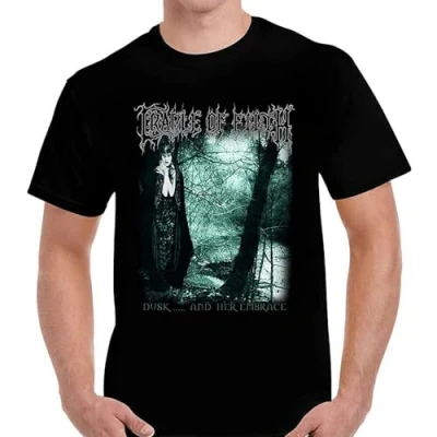 Image of Cradle of Filth Dusk and Her Embrace Men T Shirt Metal Band Top L Black