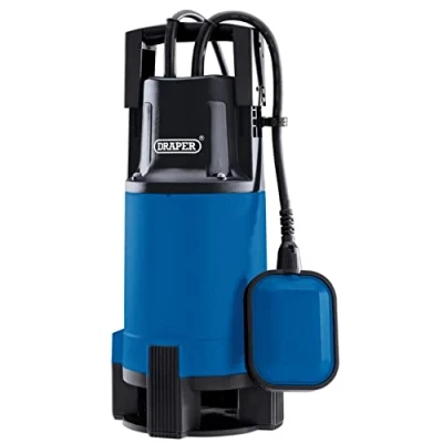 Image of Draper 110V Submersible Dirty Water Pump with Float Switch, 216L/min, 750W