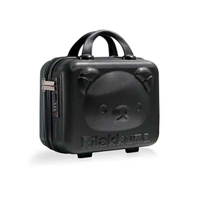 Image of Balakaka Vanity Case 10 L with Combination Lock, Portable Water Proof Hand Luggage Cosmetic Travel Handles, Hard Shell Cases Zipper for Women Girl, Black