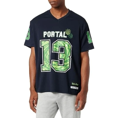 Image of Rick and Morty Men&#039;s Merimodts160 T Shirt, Marine, XL