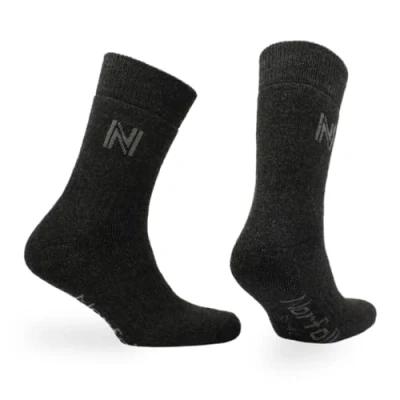 Image of NORFOLK SOCKS Fully Cushioned Thermal Merino Wool &amp; Bamboo Blend Walking, Hiking Socks, Crew Length, Men Women, 1 Pair Pack