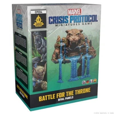 Image of Marvel: Crisis Protocol Battle for The Throne Rival Panels Wakanda Showdown! Tabletop Superhero Game, Ages 14+, 2 Players, 90 Minute Playtime, Made by Atomic Mass Games