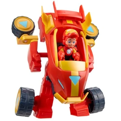 Image of Iron Man and His Awesome Friends Marvel 2 In 1 Mech Suit &amp; Vehicle, Action Figure Toy Vehicle