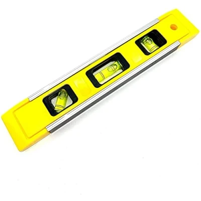 Image of Spirit Level Magnetic Small, Unbreakable and Torpedo with 2 Bubbles Boat Scaffold for Builders, Home DIY, Brick Laying Assorted Colour