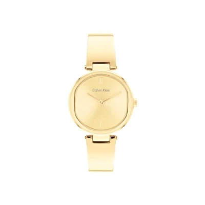 Image of Calvin Klein Sculptural Watch goldcoloured, Women&#039;s, Size: One Size, Gold coloured