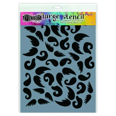 Image of Ranger Dyan Reaveley&#039;s Dylusions Stencils 9 inch x 12 Stash Of &#039;Tache,