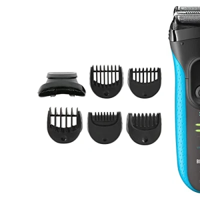 Image of Electric Shaver Trimmer Head for Braun Series 3, Razor with 5 x Guide Comb 1/2/3/5/7mm, Replacement