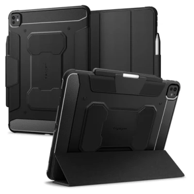 Image of Spigen Rugged Armor Pro Case Compatible with iPad 13 inch M4 (2024) 7th Generation Black