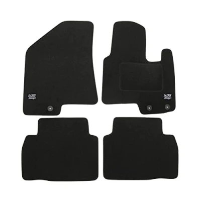 Image of Logo Tailored Black floor Car Mats for ix35 2010 2015