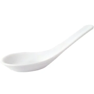 Image of Oriental Chinese Spoon Colour: White. Dimensions: 125mm. Box quantity: 24