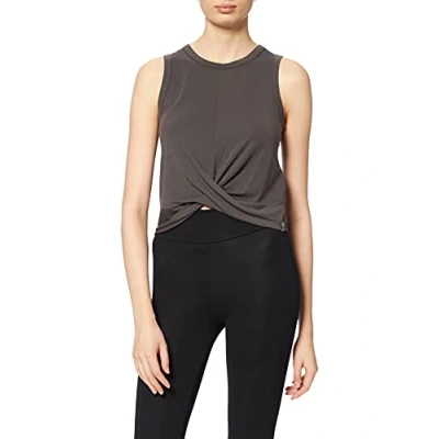 Image of Hurley Women&#039;s W Twist Front Tank Shirt, Vintage Black, L
