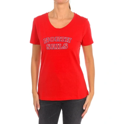 Image of North Sails Womenss short sleeve t shirt 9024320 Red Size Medium