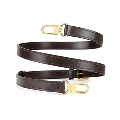 Image of Senral Bag Straps for Handbags Replacement Leather Strap Speedy Alma Pepite Crossbody Messenger Shoulder Purse with Gold Clips
