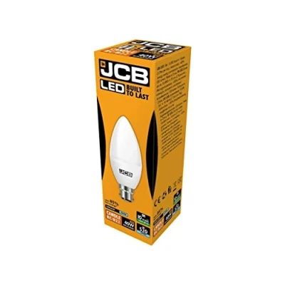 Image of 6 Watt LED Daylight Candle Lamp Light Bulb BC B22 Bayonet Cap 6500K 40W Equivalent