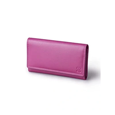 Image of Lakeland Leather Real Large Purse in Bold Cranberry Pink