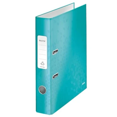 Image of Leitz 10060051 A4 50 mm WOW 180 Lever Arch Files Ice Blue
