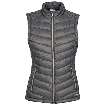 Image of Womens Gilet Bodywarmer Padded with 2 Zip Pockets Down Touch Padding Elanora Carbon XS