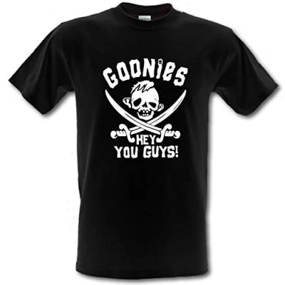 Image of The Goonies Never Say Die Cult Film Retro 80s Comedy Heavy Cotton T Shirt Black