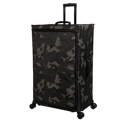 Image of it luggage Maxpace 31&quot; Softside Ultralight Checked Spinner, Dark Brown Camo, 31&quot;, Spinner