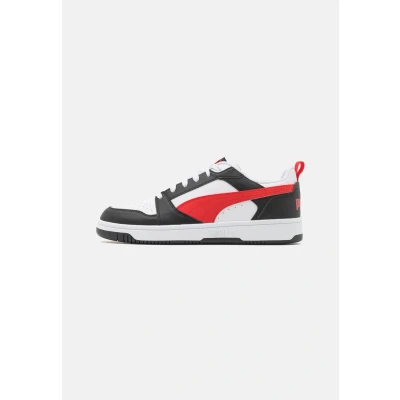 Image of Puma Rebound V6 Trainers, Size: 8.5, White/for all time red/black High quality imitation leather