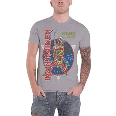 Image of Iron Maiden &#039;Somewhere in Time&#039; (Grey) T Shirt (Extra Large)