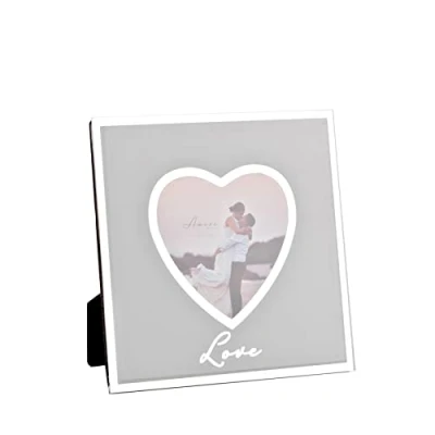 Image of Wedding/Engagement Glass Mirror Photo Frame 4&#039; x Love