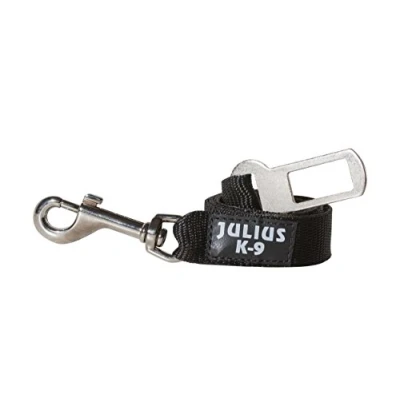 Image of Julius K9 Seat Belt Connecting For Dogs, Size 1, Black