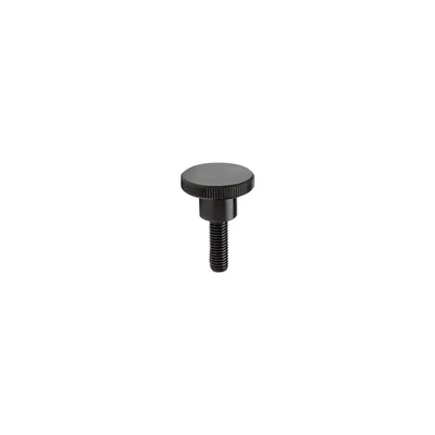 Image of Ganter Normelemente DIN 464 M6 12 High knurled Screws, Black, Gewindelänge l: 12mm, Set of 10 Pieces