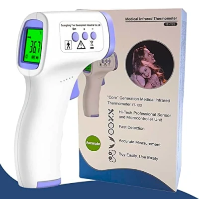 Image of PHOTON Infrared Thermometer, Contactless Forehead Fever Digital Thermometer for Baby, Children &amp; Adults, 1 Sec Reading, Alarm with 3 Color LCD Display
