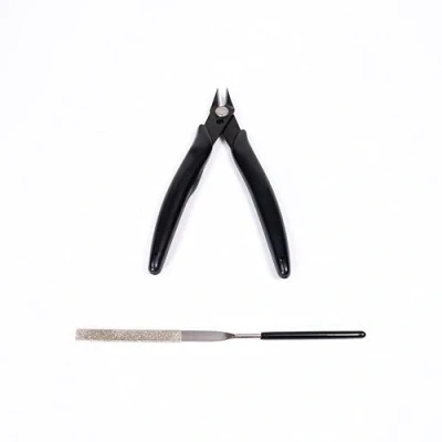 Image of Basic Cutters Toolkit, Metal DIY Model Bending Tool Set, 3D Puzzle Assembly Tools Include 2 Piece Kit, Great Assistant for Jigsaw Puzzles by Time.