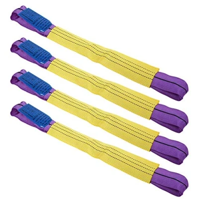 Image of Ratchet Strap Set, 4Pcs 5 Ton Tie Down Heavy Duty Wheel Straps Alloy Securing Link for Fastening of Car Transporter