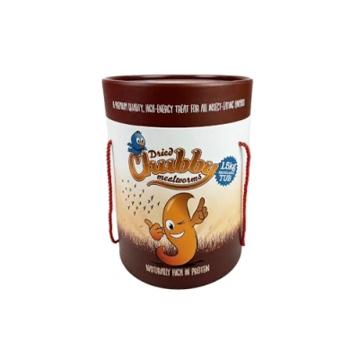 Image of 1.5Kg Cardboard Tub Chubby Dried Mealworms for Wild Birds Only