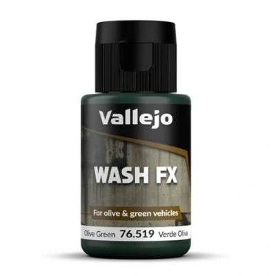 Image of Vallejo Model Color 35 ml Wash Paints Olive Green