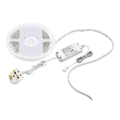 Image of Saxby Flexline 12W Warm White 5 Meter Energy Efficient Indoor Kitchen Cabinet Flexible LED Tape Strip Light Kit