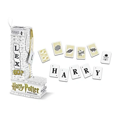 Image of Waddingtons Number 1 Harry Potter Lex GO! world Tile Game, enter the of Hogwarts and create crosswords anagrams with a magical twist, educational travel game for players aged 8 plus