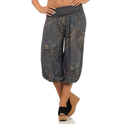 Image of Malito Women Aladdin Shorts Pant Harem Yoga 7186 (Light Blue)