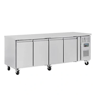 Image of Polar U Series Slimline Four Door Counter Fridge 449Ltr
