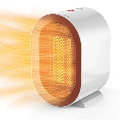 Image of Electric Heater, Space Heater with 1200W/ 800W Heating Modes Portable Ceramic Plug in Heaters for Home Low Energy Adjustable Tip Over &amp; Overheat Protection Room Bedroom Office