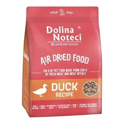 Image of Dolina Noteci Air Dried SuperFood For Dogs Duck 1kg 2.2lbs Human Grade Grain Free