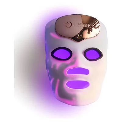 Image of LUSTRE® ClearSkin Renew Pro Facewear LED Face Mask for Blemish Prone skin Uneven or Dull Energise &amp; Revitalise