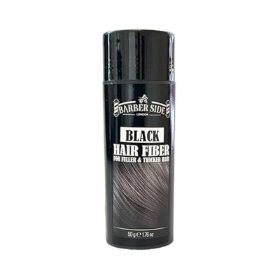Image of ican Barber Side London Hair Fiber for Fuller &amp; Thicker Loss Concealer Men and Women Black 50g