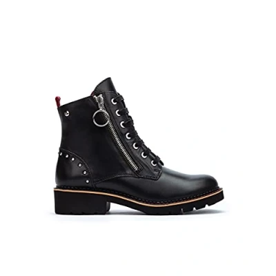 Image of Pikolinos Leather Ankle Boots Vicar W0V Black