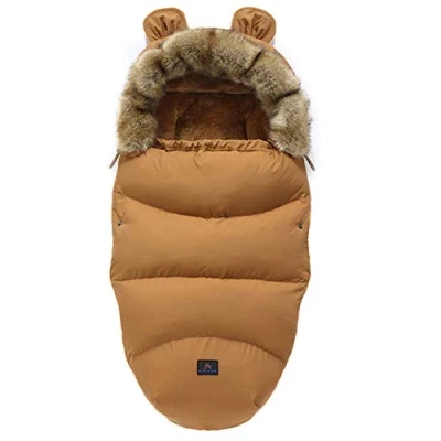 Image of Gorger Pram Footmuffs Universal Winter Warm Waterproof Windproof Outdoor Baby Bunting Bags Suitable for Pushchairs, Strollers, Prams, Buggy, Car Seat, Bed