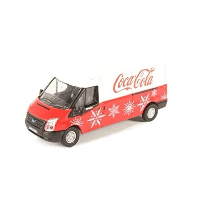 Image of Oxford Diecast 76FT030CC Ford Transit LWB High Coca Cola Xmas
