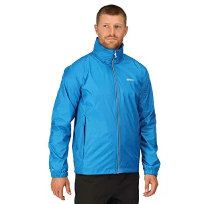 Image of Regatta Mens Lyle Iv Breathable Packable Coat Waterproof Jacket, Coronet Blue(Danger Red), XXL EU