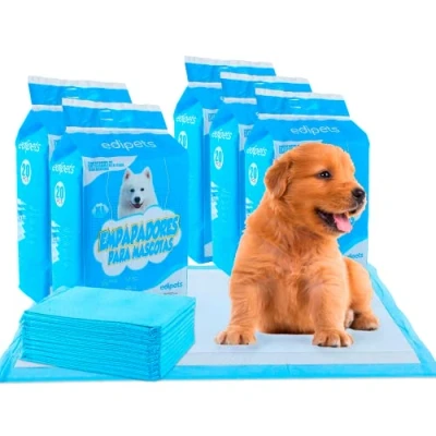Image of Edipets, Dog Pads, 45 x 60 cm, Disposable Hygienic Pet Mats, Training and Wipes, Absorbent, Leak Proof (100 Units)